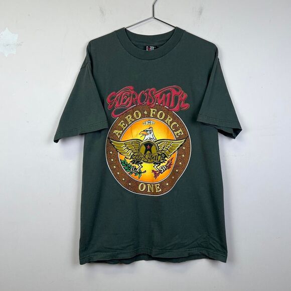 Vintage Aerosmith Aero Force One 1998 World Tour Tee Size Large